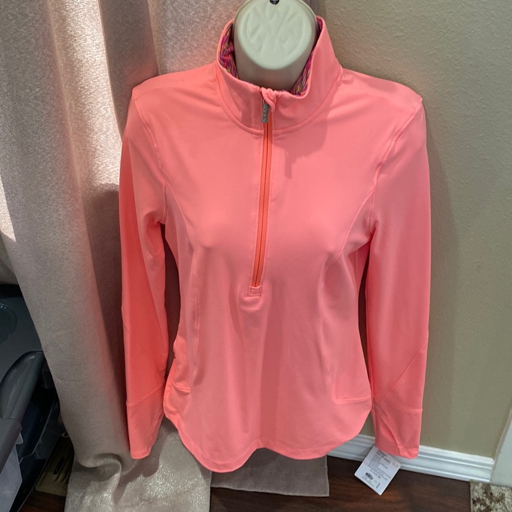 New with tags. VSX 1/2 zip exercise jacket size small from Victoria’s Secret.
